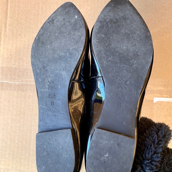 BCBGeneration Black Patent Pointed Toe Flats - Picture 4 of 4